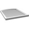 Ekena Millwork Arch Top Surface Mount PVC Gable Vent: Functional, w/ 2"W x 2"P Brickmould Sill Frame, 28"W x 34"H GVPAR28X3403SF - alternate 3
